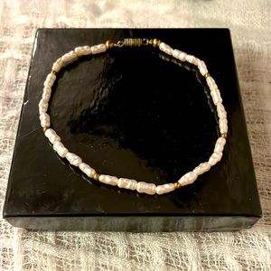 Faux Pearl Anklet